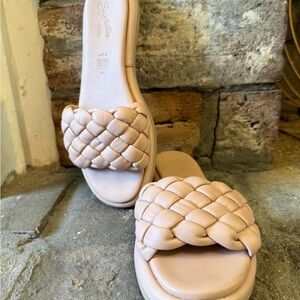Seychelles Nude/Rose Braided Sandals